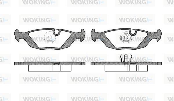 Woking P0553.00 - Set placute frana,frana disc aaoparts.ro
