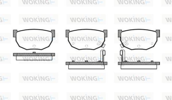 Woking P0513.02 - Set placute frana,frana disc aaoparts.ro