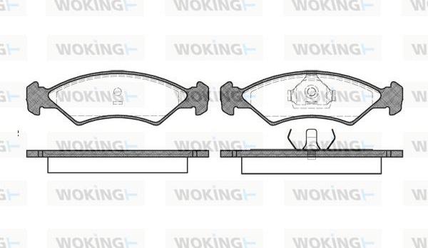 Woking P0683.00 - Set placute frana,frana disc aaoparts.ro