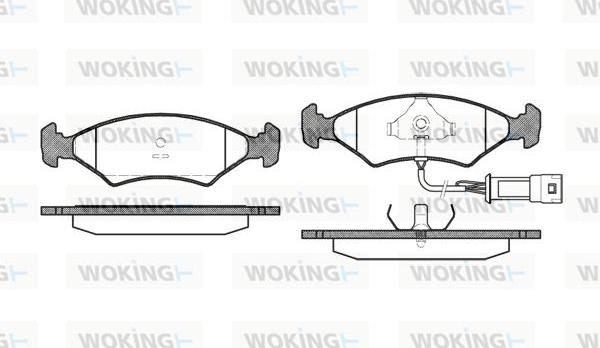 Woking P0193.32 - Set placute frana,frana disc aaoparts.ro