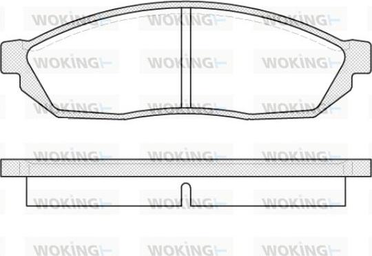 Woking P0113.00 - Set placute frana,frana disc aaoparts.ro