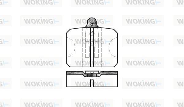 Woking P0183.10 - Set placute frana,frana disc aaoparts.ro
