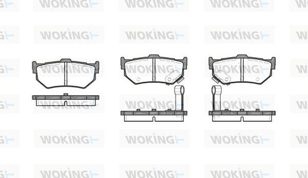 Woking P0833.02 - Set placute frana,frana disc aaoparts.ro