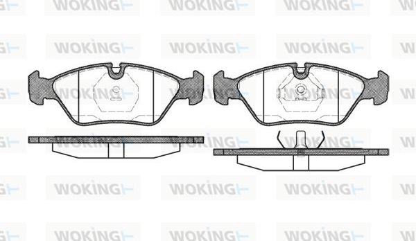 Woking P0393.00 - Set placute frana,frana disc aaoparts.ro