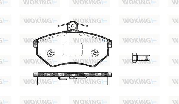 Woking P0343.40 - Set placute frana,frana disc aaoparts.ro