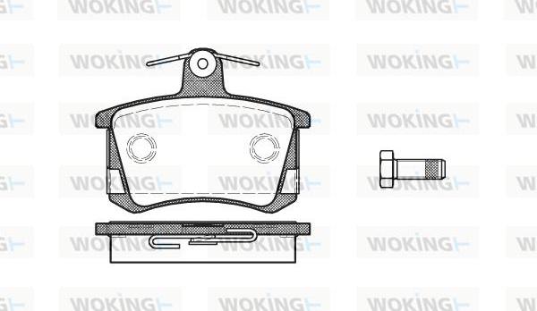 Woking P0353.40 - Set placute frana,frana disc aaoparts.ro