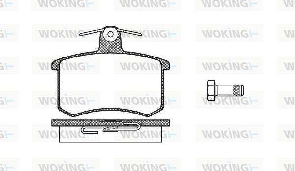 Woking P0353.00 - Set placute frana,frana disc aaoparts.ro