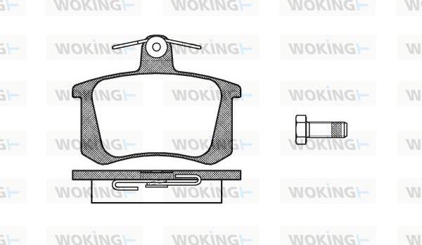 Woking P0353.20 - Set placute frana,frana disc aaoparts.ro