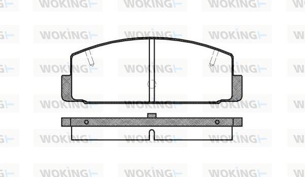 Woking P0793.20 - Set placute frana,frana disc aaoparts.ro