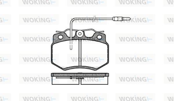 Woking P0703.04 - Set placute frana,frana disc aaoparts.ro