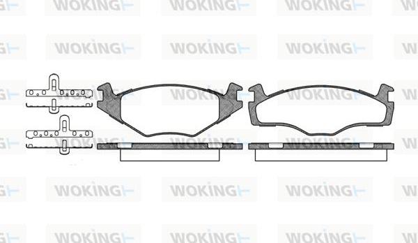 Woking P0713.60 - Set placute frana,frana disc aaoparts.ro