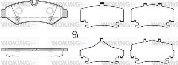 Woking P19673.00 - Set placute frana,frana disc aaoparts.ro