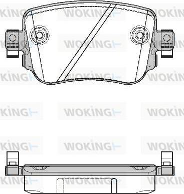 Woking P14493.08 - Set placute frana,frana disc aaoparts.ro