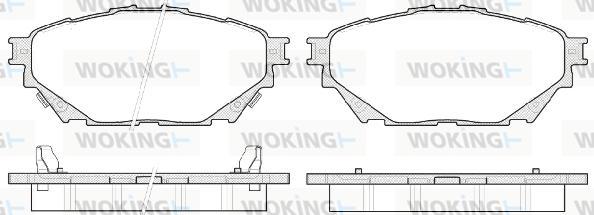 Woking P14443.04 - Set placute frana,frana disc aaoparts.ro
