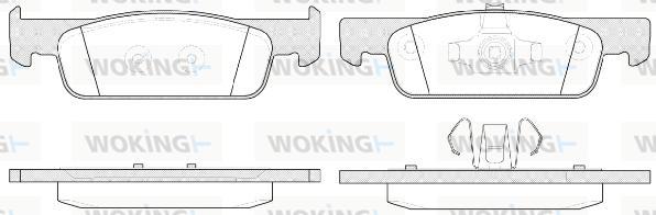 Woking P14403.00 - Set placute frana,frana disc aaoparts.ro