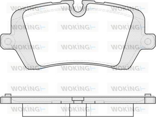 Woking P14413.00 - Set placute frana,frana disc aaoparts.ro
