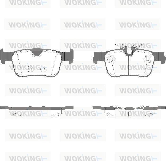 Woking P14513.11 - Set placute frana,frana disc aaoparts.ro