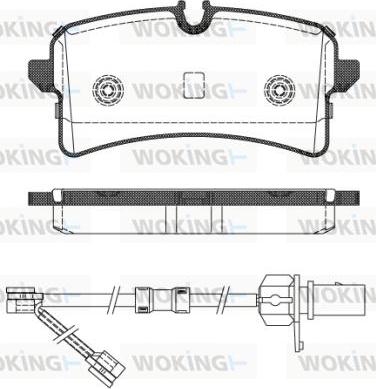 Woking P14053.02 - Set placute frana,frana disc aaoparts.ro