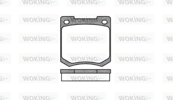 Woking P1403.00 - Set placute frana,frana disc aaoparts.ro