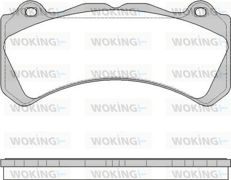 Woking P14023.10 - Set placute frana,frana disc aaoparts.ro