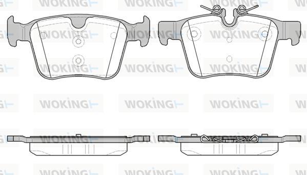 Woking P14163.40 - Set placute frana,frana disc aaoparts.ro