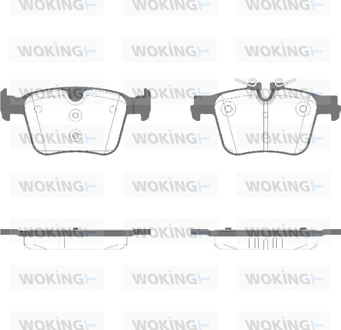 Woking P14163.05 - Set placute frana,frana disc aaoparts.ro