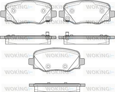 Woking P14783.02 - Set placute frana,frana disc aaoparts.ro