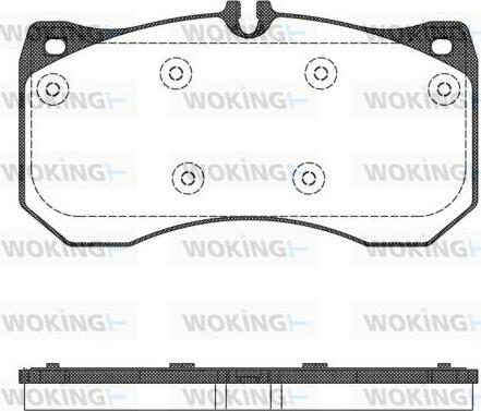 Woking P15973.00 - Set placute frana,frana disc aaoparts.ro