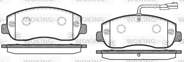 Woking P15493.01 - Set placute frana,frana disc aaoparts.ro