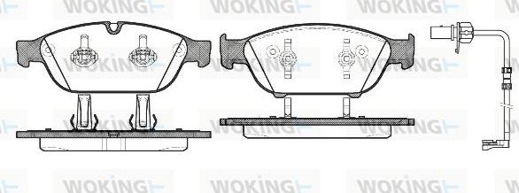 Woking P15413.12 - Set placute frana,frana disc aaoparts.ro