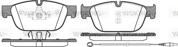Woking P15513.01 - Set placute frana,frana disc aaoparts.ro