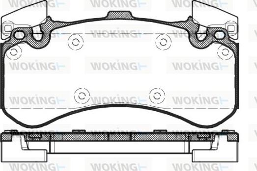 Woking P15633.00 - Set placute frana,frana disc aaoparts.ro
