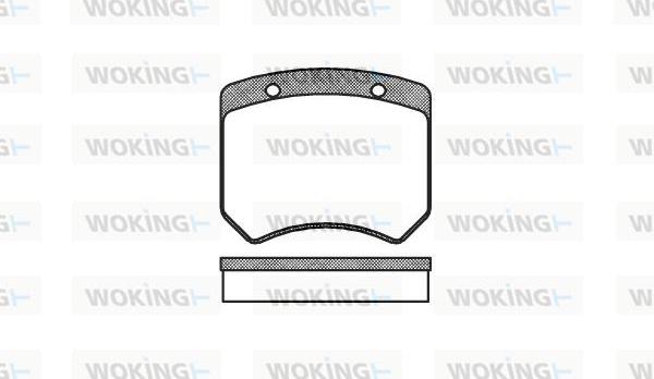 Woking P1513.00 - Set placute frana,frana disc aaoparts.ro