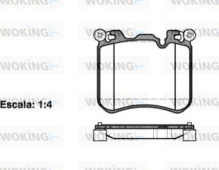 Woking P15133.00 - Set placute frana,frana disc aaoparts.ro