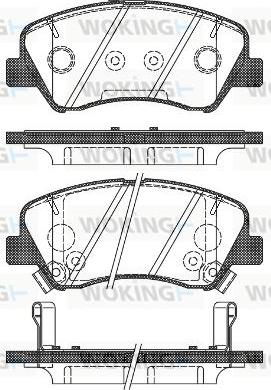 Woking P15883.02 - Set placute frana,frana disc aaoparts.ro
