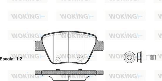 Woking P15203.00 - Set placute frana,frana disc aaoparts.ro
