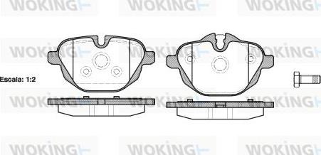 Woking P15213.00 - Set placute frana,frana disc aaoparts.ro