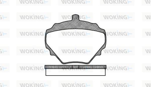 Woking P1523.10 - Set placute frana,frana disc aaoparts.ro