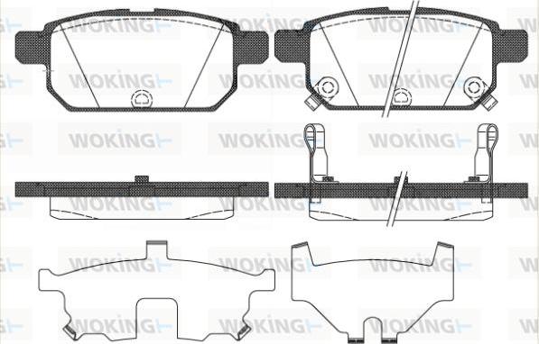 Woking P15713.02 - Set placute frana,frana disc aaoparts.ro