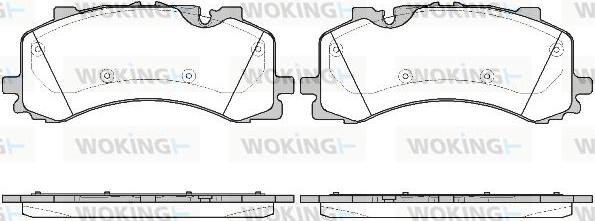 Woking P16443.00 - Set placute frana,frana disc aaoparts.ro