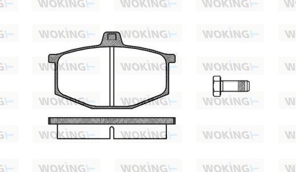 Woking P1603.00 - Set placute frana,frana disc aaoparts.ro