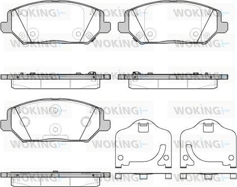 Woking P16833.02 - Set placute frana,frana disc aaoparts.ro