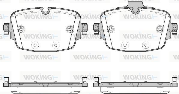 Woking P16393.00 - Set placute frana,frana disc aaoparts.ro