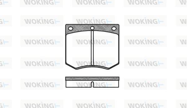 Woking P1633.00 - Set placute frana,frana disc aaoparts.ro