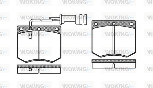 Woking P1633.02 - Set placute frana,frana disc aaoparts.ro