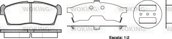 Woking P10993.00 - Set placute frana,frana disc aaoparts.ro