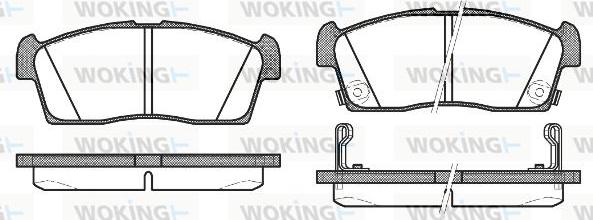 Woking P10993.02 - Set placute frana,frana disc aaoparts.ro