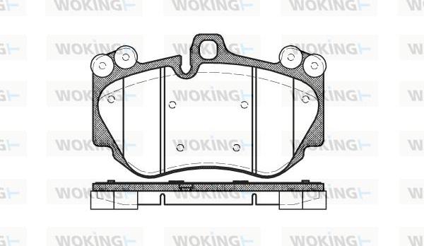 Woking P10403.00 - Set placute frana,frana disc aaoparts.ro