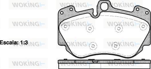Woking P10403.10 - Set placute frana,frana disc aaoparts.ro