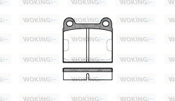 Woking P1063.60 - Set placute frana,frana disc aaoparts.ro